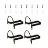 4 Pieces Wall Mounted Hat and Key Organizers Easy Installation Cowboy Hats Hanger Storage Rack for Hallway or Bathroom