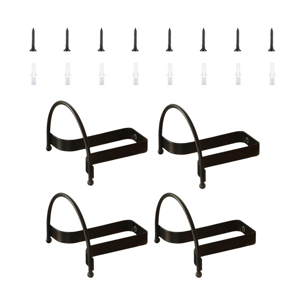 4 Pieces Wall Mounted Hat and Key Organizers Easy Installation Cowboy Hats Hanger Storage Rack for Hallway or Bathroom