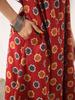 Hand Block Print Jumpsuit Baumwolle Rot Schwarz Jumpsuit,Einheitsgröße mit Taschen Boho Chic Handgefertigt Yoga Jumpsuit Sommer,lockerer Overall,Harem Jumpsuit