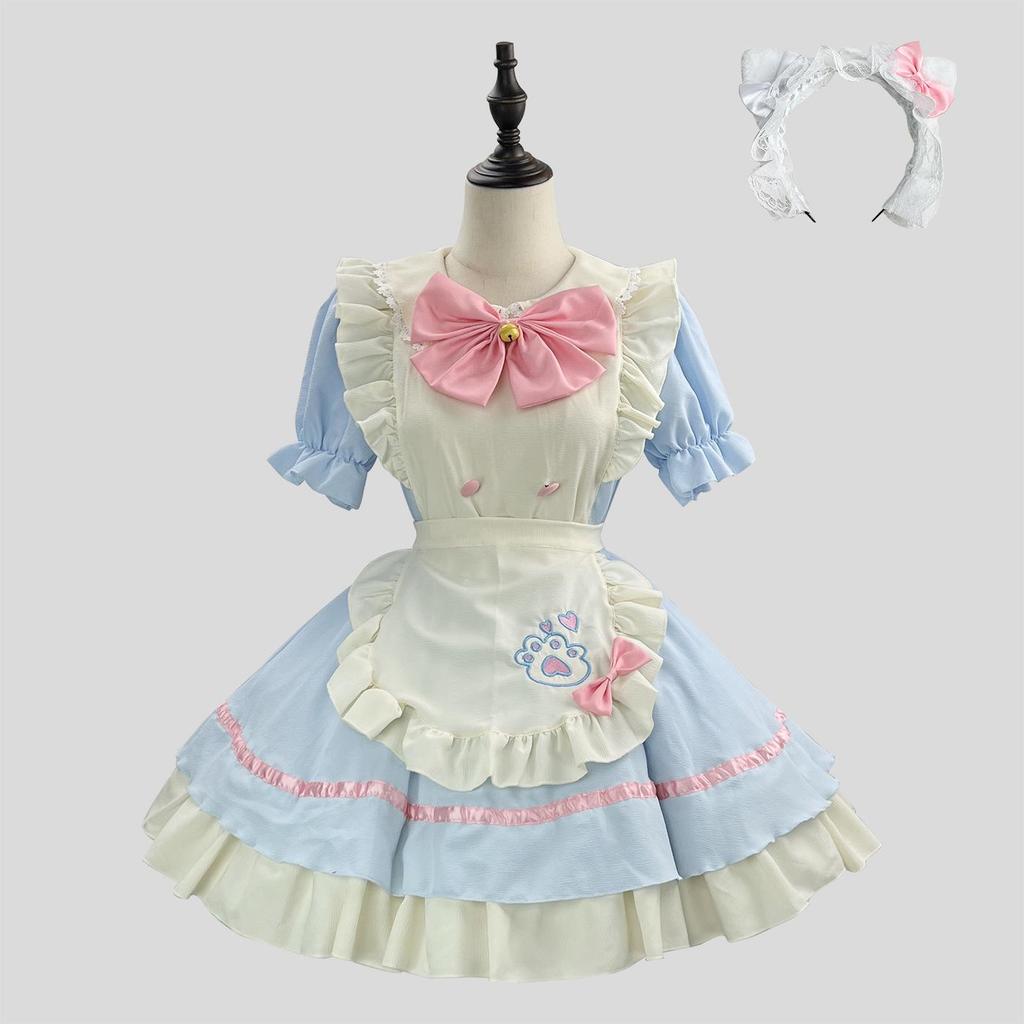 New Cross-Border Cute Maid Cosplay Lolita Halloween Costume for Women