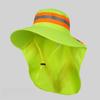 Adjustable Design Anti-UV Bucket Hat UV Protection Fluorescent Safety Hat  Gardeners Cleaners