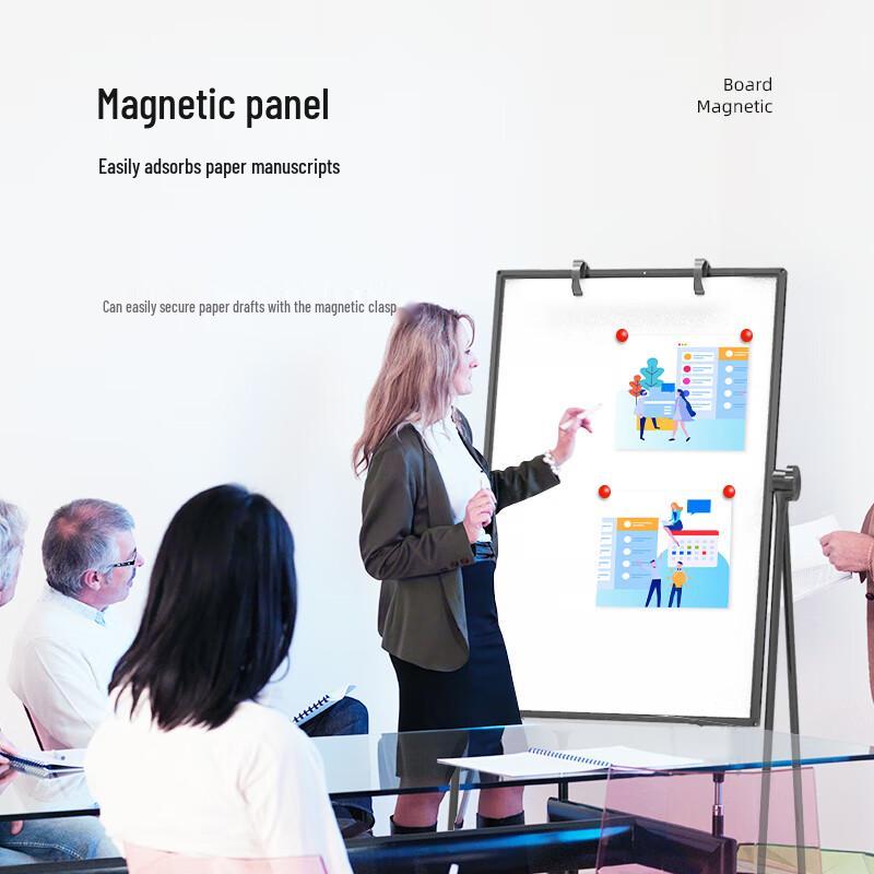 60x90cm Double-Sided Height-Adjustable Whiteboard with Stand