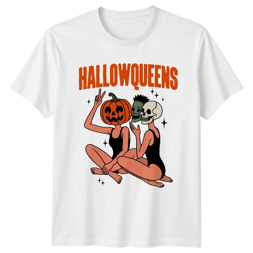 Hallowqueens Halloween Monsters Graphic Tee Unisexs Unisexs Unisex T Shirt S