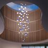 Modern Glass Ball Pendant Light Led Chandelier Home Appliance Room Decor Lamp for Bedroom Gradient Indoor Lightings Fixture