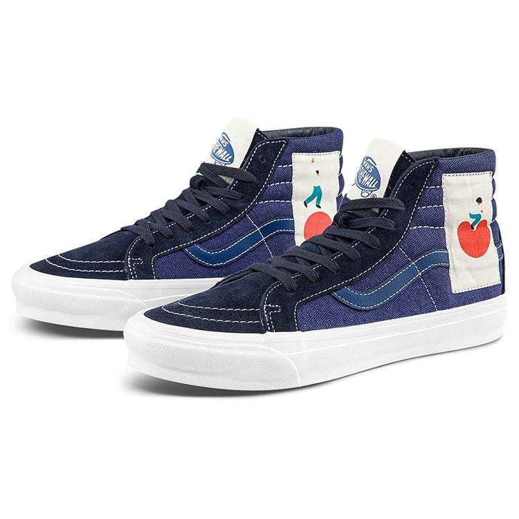 Geoff McFetridge X Vans Vault OG Sk8-Hi LX Freetime Unisex Sneakers Blue VN0A4BVB92O