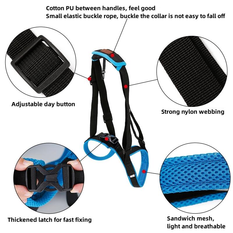 Adjustable Dog Lift Harness Pet Support Sling Pet Dogs Aid Assist Tool for Old Dogs for Back Legs Help Weak Legs Stand Up