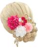 Jzoon Cute Hair Ornament Dried Perfect for and Kindergarten Entrance and Bridal Features Tsumami Zaiku and Braided Cords in Green and Y3003 Set,