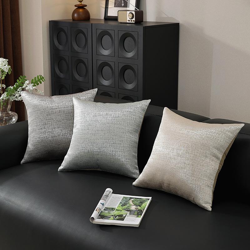 Light Luxury Ice Silk Cooling Pillowcase & Cushion Cover, for Office, Bedside, or Sofa (Pillow Insert Not Included)