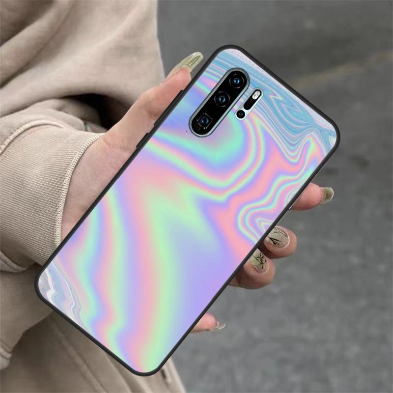 Rainbow Holographic Iridescence Case For Huawei Nova 3i 7i 8i 11i Y60 Y70 Y90 Y61 Y91 10 9 SE 11 Pro P20 P40 P30 Lite Cover