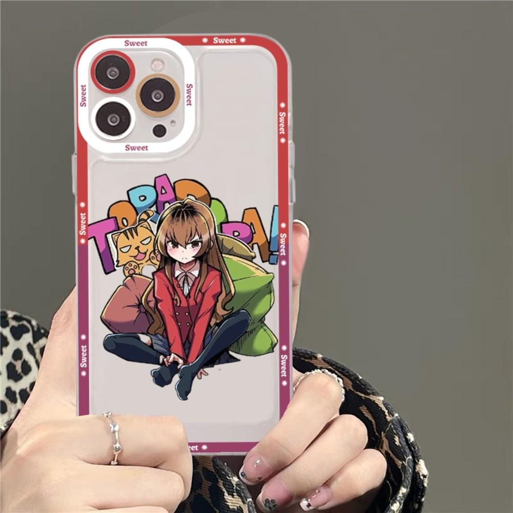 Toradora Taiga Aisaka Anime Phone Case For iPhone 15 11 12 13 14 Mini Pro Max XR X XS TPU Clear Case