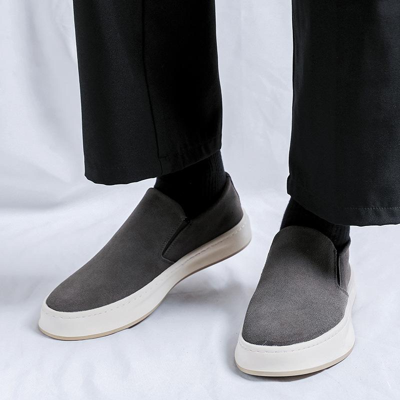 Loafers Men's New Summer Breathable Soft-soled Foot Shoes One-pedal Lazy Shoes Thick-soled Casual Board 90084-R