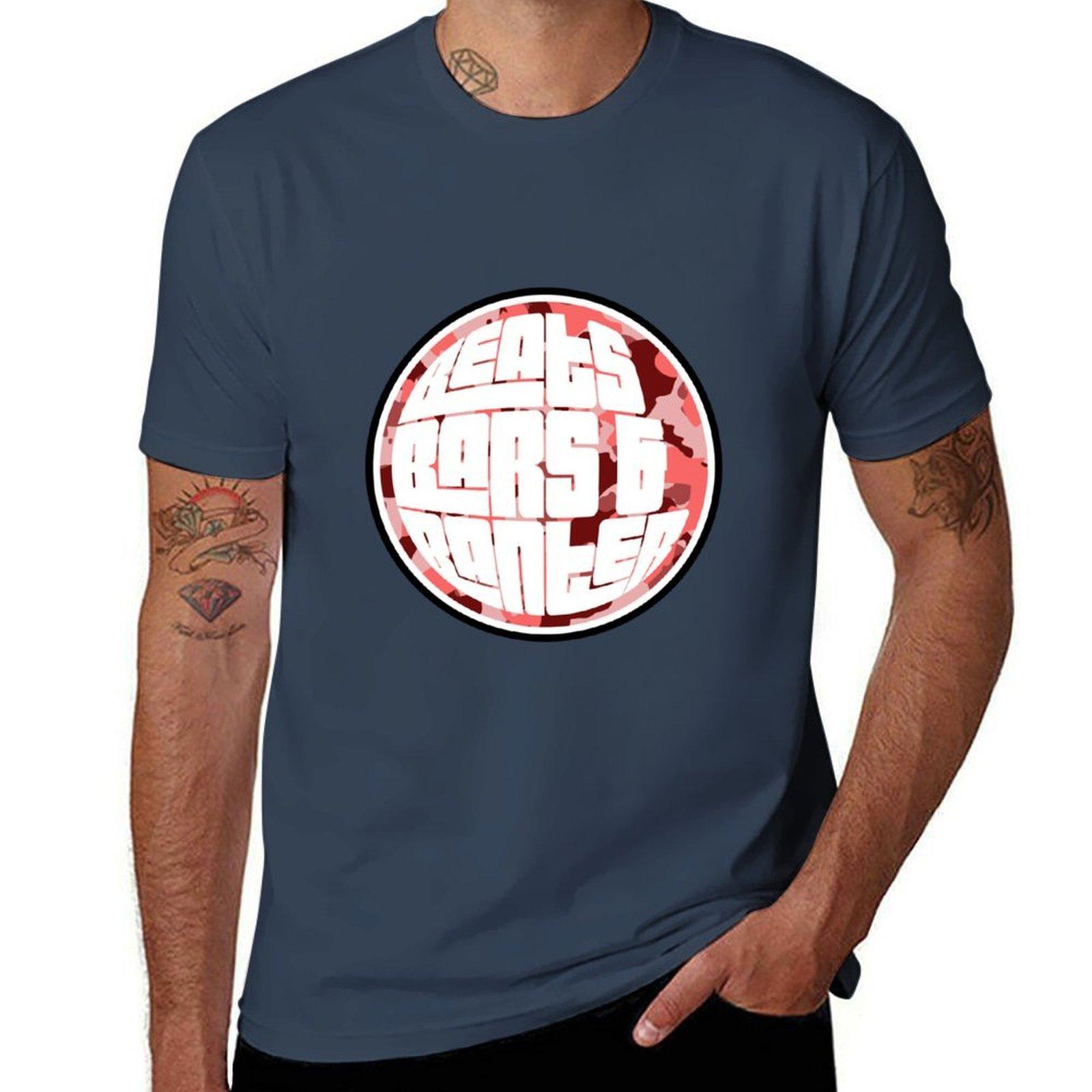 Beats Bars Banter Pink Camo Tshirt Street Style Casual Tee Shirt S