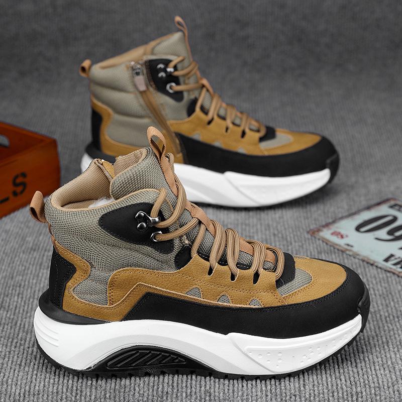 

Новые мужские зимние ботинки с бархатной подкладкой - толстые и теплые EU 39 верблюд