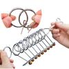 Metal Unlock Ring Puzzle Set Nine Chain Buckle Game Toy Stress Relief Toy Ring Buckle Chinese Cultural Decoration Buckle