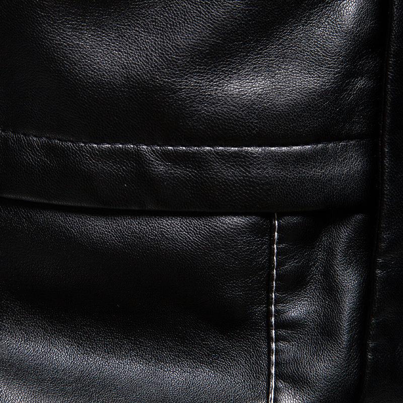 Autumn new men's casual leather jacket spring and autumn jacket slim trend handsome youth PU
