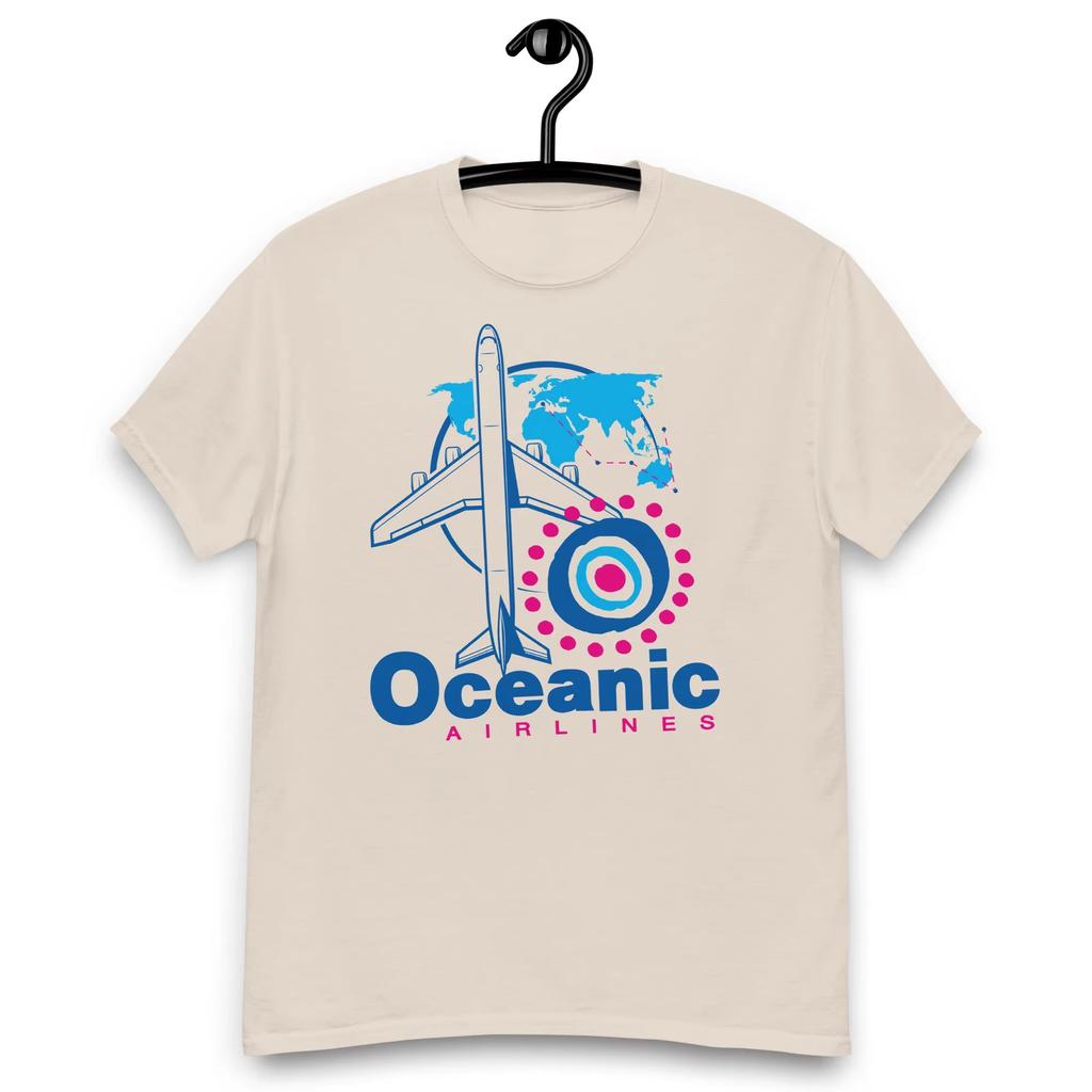 Best Selling New Oceanic Airlines Tshirt Graphic T Shirts Retro Streetwear Highquality Crewneck Shortsleeved Mens Tshirt