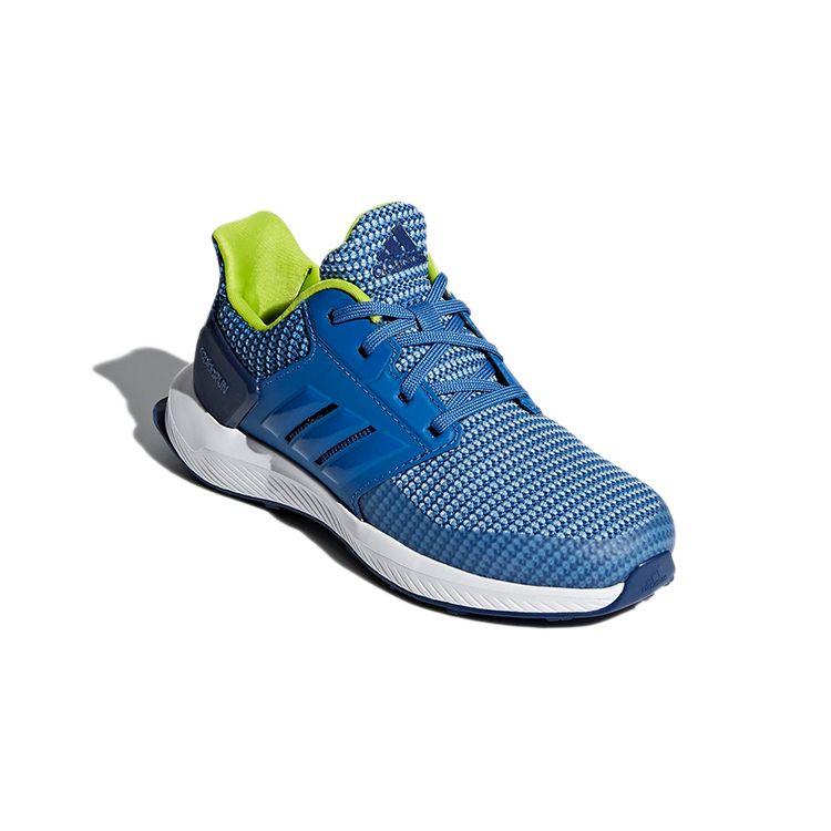 Adidas Run K Non-Slip Breathable Mid-Top Kids Running Shoes Kids Running Shoes Blue CQ0153