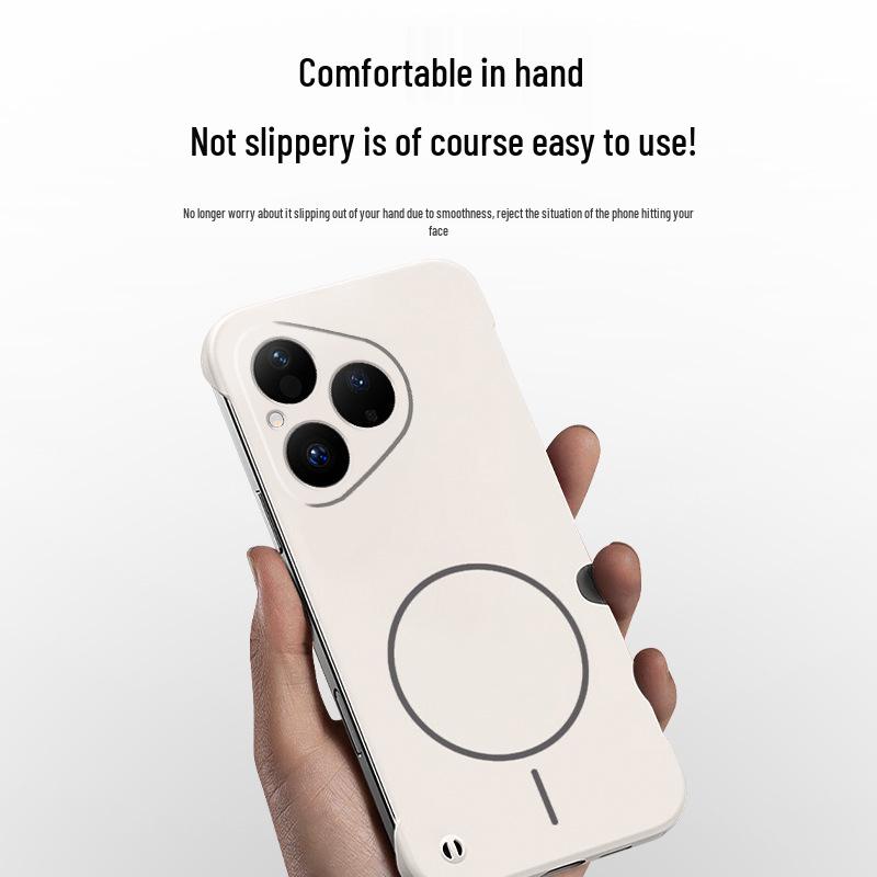 Huawei P80/P80 Pro Frosted Magnetic Anti-Drop Case: Simple Skin-Feel, Solid Color Protective Cover