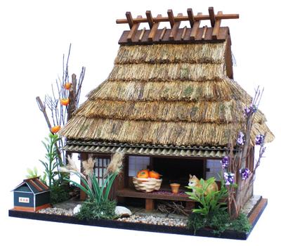 Billy Handmade Dollhouse Highway Shuzan Miyama Thatched Roof 8616 Kit, Series, Highway, House,