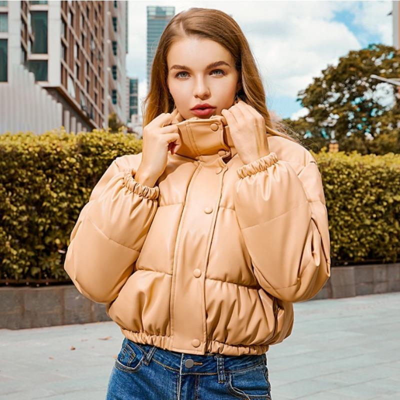 Короткая куртка с хлопковой подкладкой — фото 13