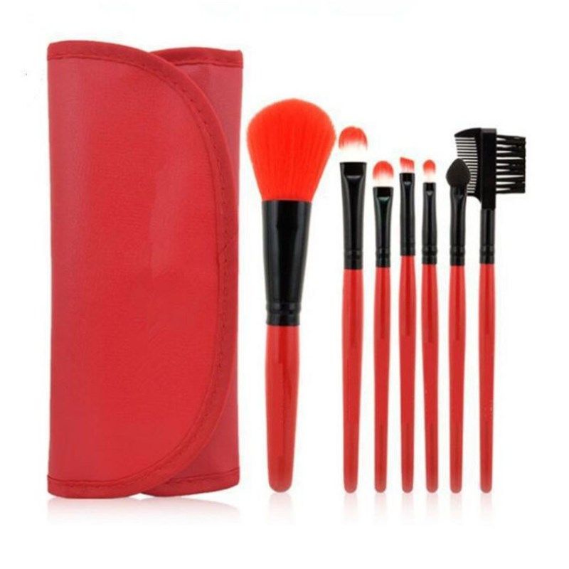 

SOURCE New Style Wallet Makeup Brush 7 PCs Brush Suit Makeup Brush Makeup Brush Makeup Tools Makeup Tools Red