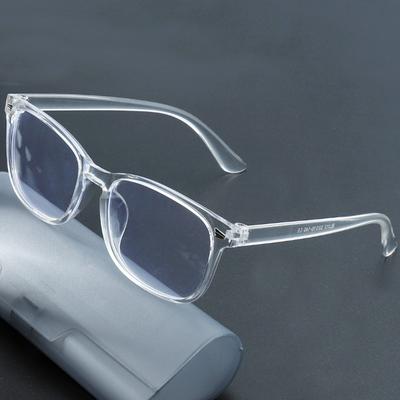 1pc Square Rivet Fashion Anti Blue Light Glasses for Daily Commute Fashion Glasses|Riveted Frame Design|Lightweight Eyewear