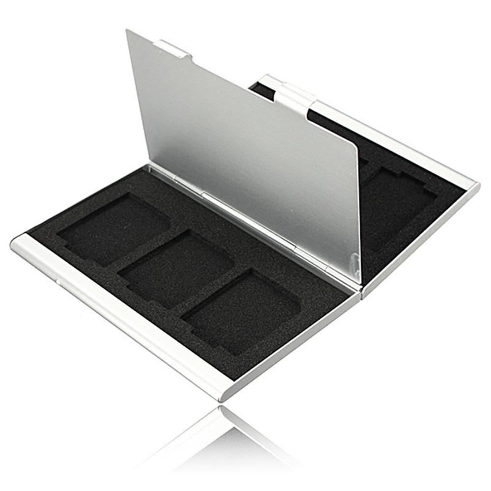 Card Storage Container Memory Card Case Aluminum Camera Case Secure MMC Storage Case For Outdoor Activities Travel