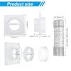PATIKIL 4-inch Duct Dryer Vent Connection Kit with Quick Connect/Disconnect ABS Resin Dryer Vent Wall Plate, Includes 4-inch 8-foot Hose for Ventilati