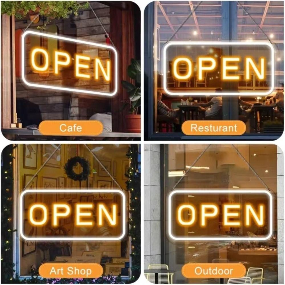 Durable USB Powered Neon Sign Dimmable Decorative Light Open Neon Sign Window Sign Business Sign Neon Sign Lamp Cake Shop