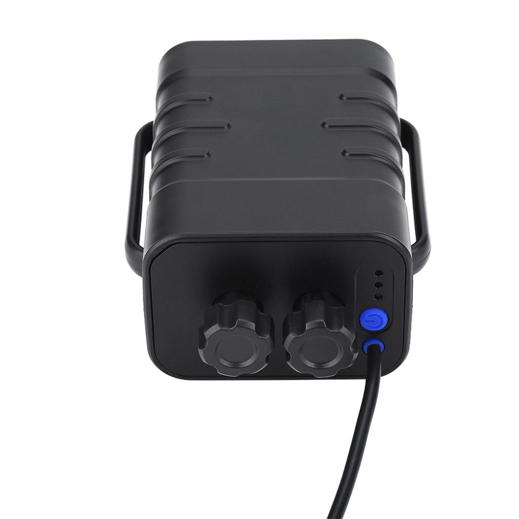 Bike Battery Pack Box, Water Proof  7 Function Battery Case Box 8.4V   USB Output, Charging Phone, for   Lamp