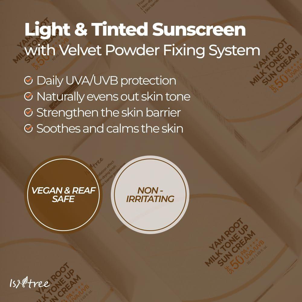 ISNTREE Yam Root Milk Tone Up Sunscreen 50ml