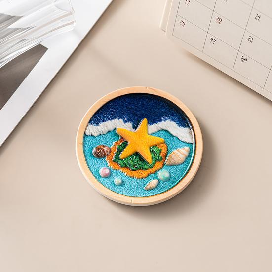 3D Starfish Shell Refrigerator Magnet Resin Ocean Beach Fridge Magnet Coastal Home Kitchen Office Whiteboard Locker Magnetic