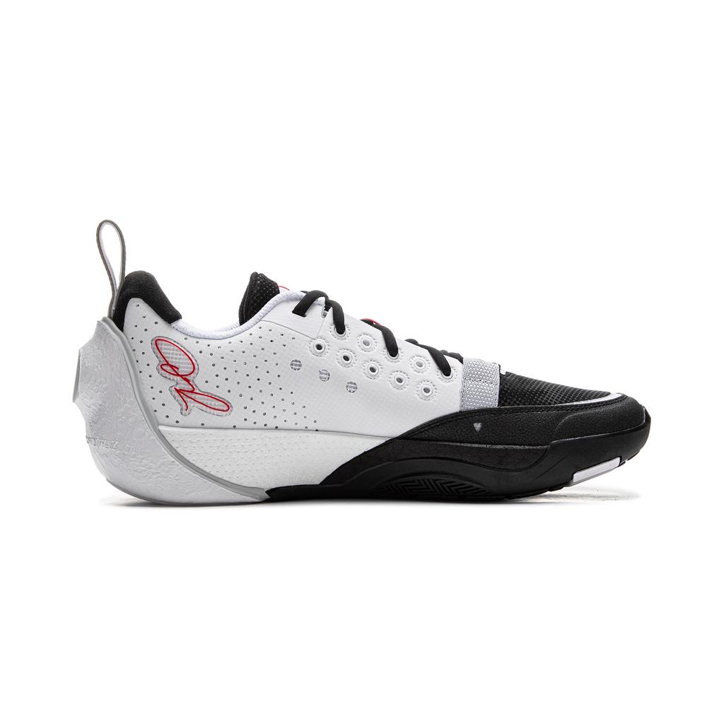 Li Ning All City 13 Cushioning Abrasion Resistant Slip Resistant Low Top Basketball Shoes Men's Black White ABAV001-3