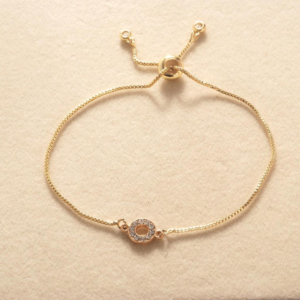 Adjustable Luxury Circle Pull-String Bracelet: Women’s Fashion Inspired by European, American & Southeast Asian Styles