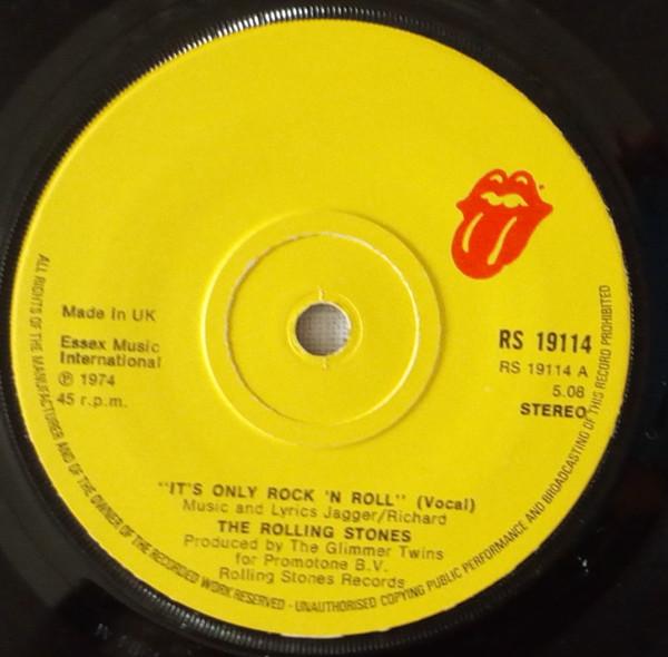 7inch Record ROLLING STONES  Its Only Rock N Roll RS19114 Rolling Stones  1974 UK Rock Used