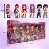 6Pcs/Set Kpop Demon Hunters Action Figure Toy Rumi Mira Zoey Sussy Figurine PVC Collection Desktop Trinkets Kids New Year Gifts