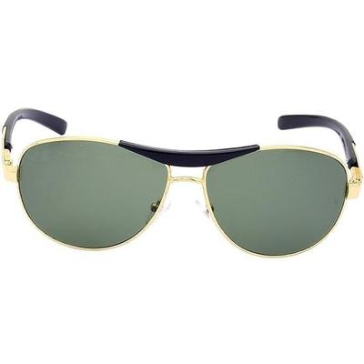 Dervin Green Lens Golden Frame Aviator Sunglasses for Men and Women