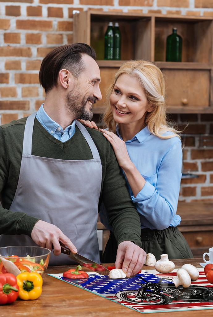 SZKLANA PŁYTA OCHRONNA NA KUCHENKĘ 70x52 MOTOCYKL