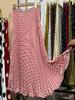 Multi-color summer Japan and Korea new chiffon fashion high waist thin pleated polka dot medium and long skirt women