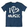 I Love Music Tshirt Best Girlfriend Gift T-Shirt Lovely Special Cool Design