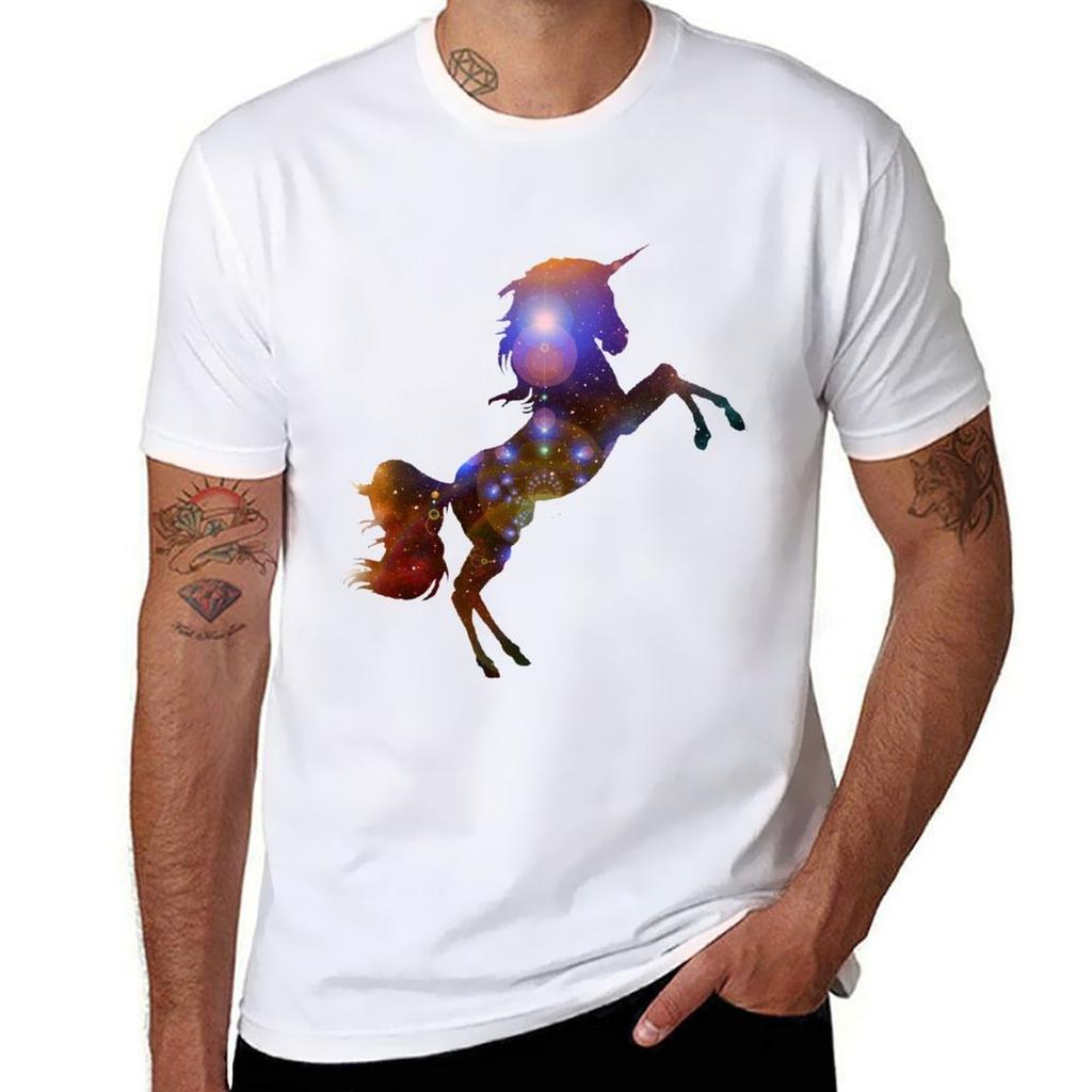 Unicorn Galaxy TShirt Quick Dry Sports Short Sleeve Tee