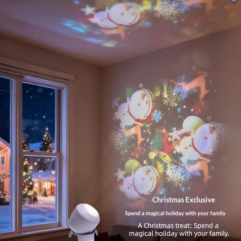 Led Projector Light, 360° Rotating Dynamic Night Light Usb Ambient Light Decorative Lighting For Game,Living Room