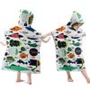 Foldable Children Beach Towel Hooded Wrap Cloth Comfortable Kids Cape Beach Bath Robe Comfortable Cloak Bath Towel