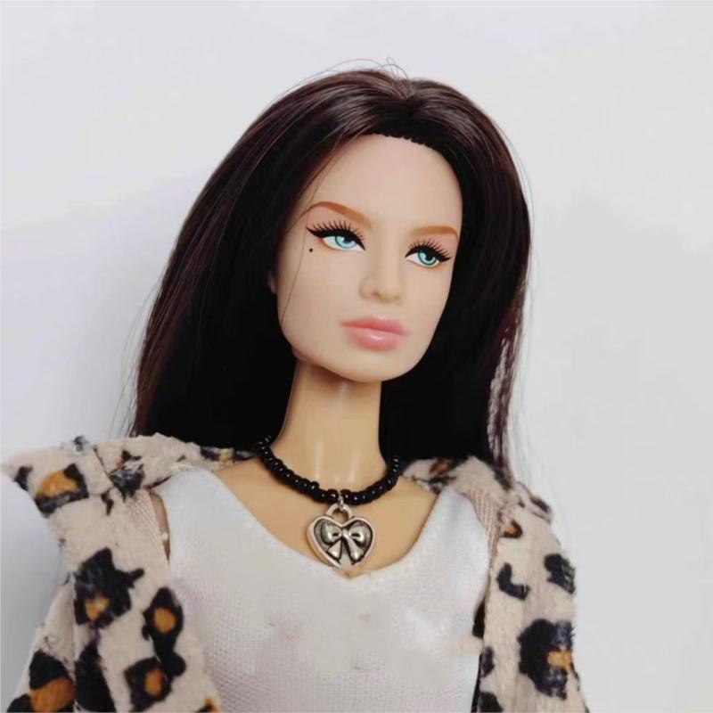 

Supermodel Doll Toys Sun Eyes Necklace Earrings Love Necklace Fashion Doll Jewelry Accessories For 30Cm 1/6 Bjd Fr Fr2 Ob Doll No dolls