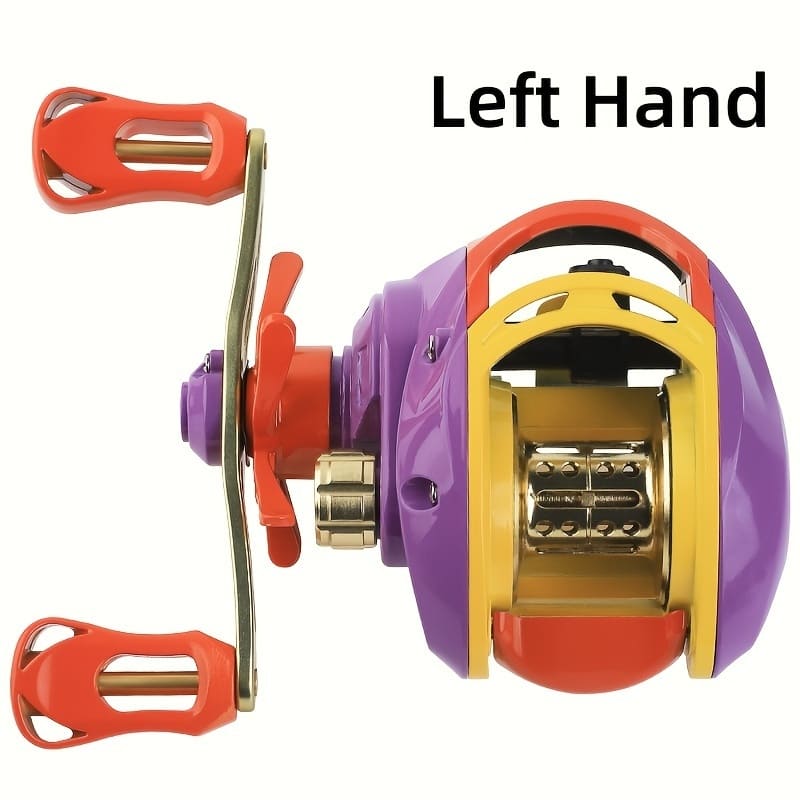 High Quality Long Casting Performance High Speed Gear Ratio Magnetic Brake System Two-handed Design Suitable for Freshwater and Saltwater Fishing