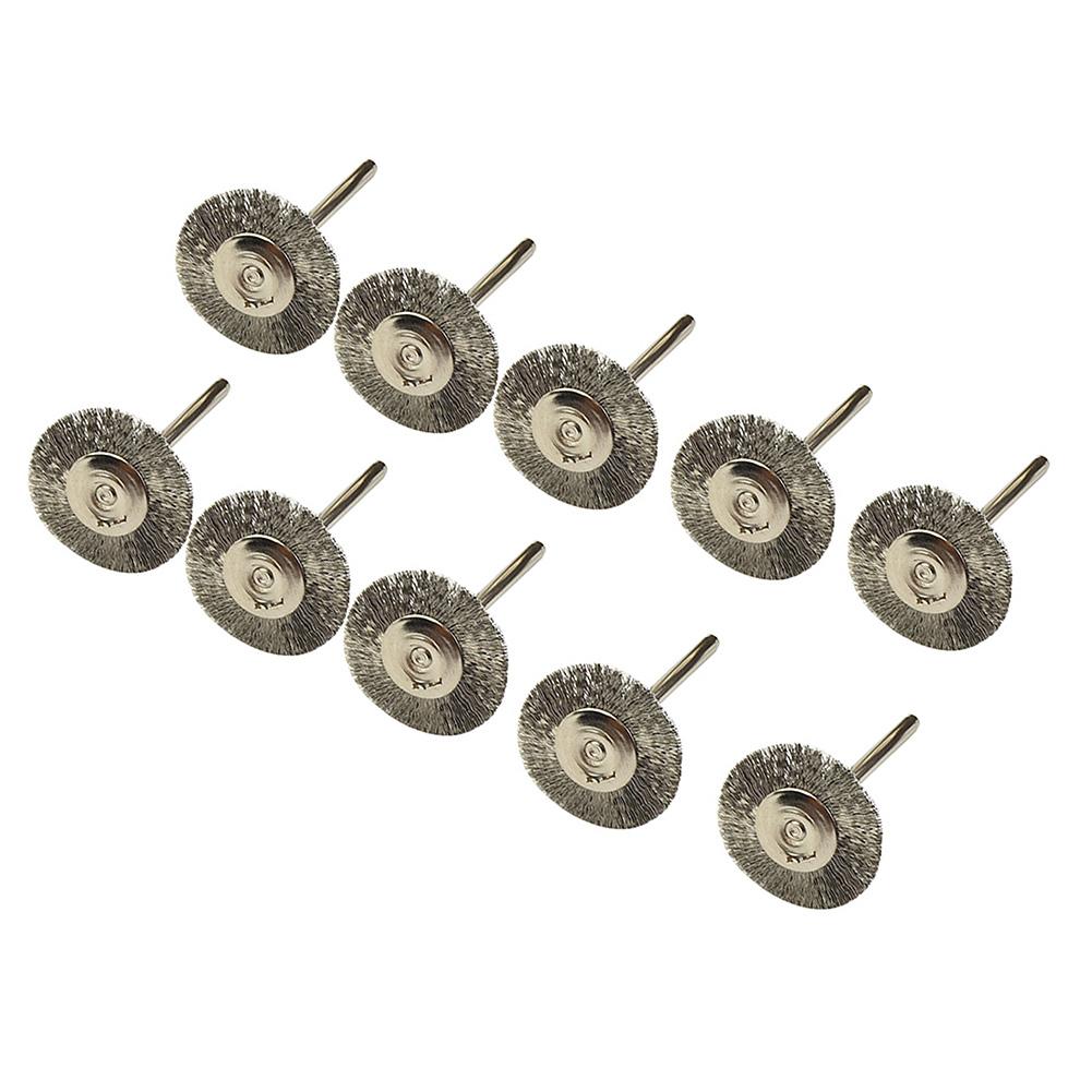 Wheel Brushes Polish Set # Tools 10pcs Wire Rotary Accessories For  22mm 10x