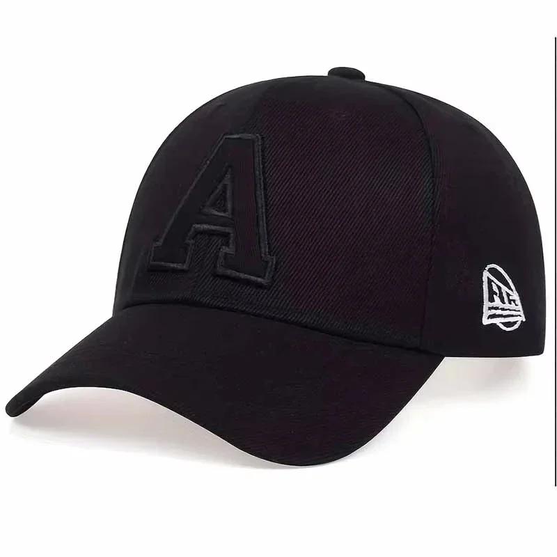 Unisex A Letter Embroidery Baseball Caps Outdoor Adjustable Spring and Autumn Casual Sunscreen Hat