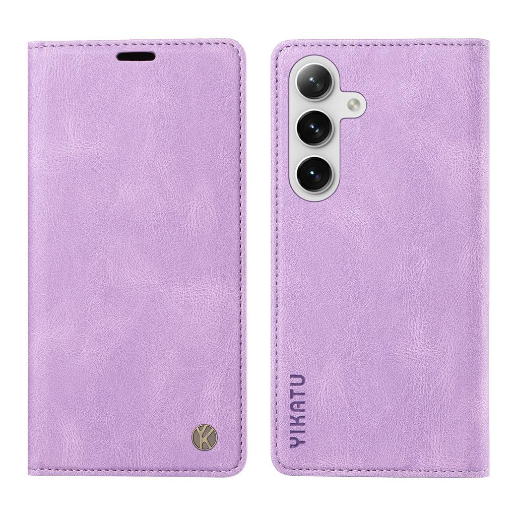 YIKATU YK-004 For Samsung Galaxy S25/S24 Case Wallet Leather Magnetic Clasp Phone Cover