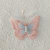 10Pcs 3D Mesh Pearl Butterfly Appliques Double-layer Chinese Style Butterfly Embroidered Patches Cloth