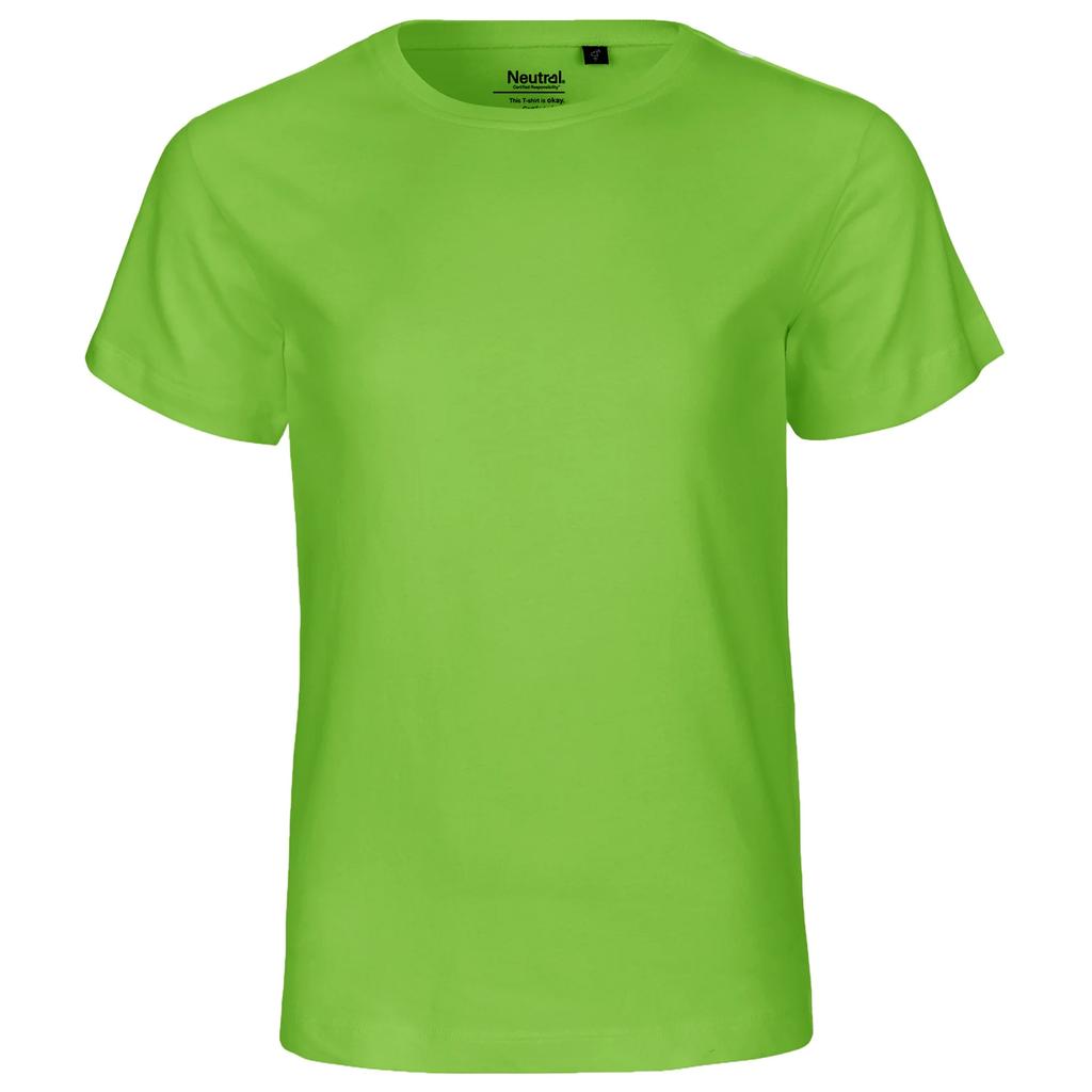 Neutrales Kinder-Kurzarm-T-Shirt